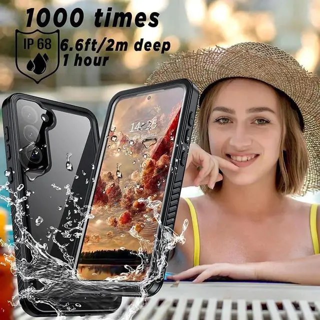 Alt view image 5 of 7 - For Samsung Galaxy S23 Plus Case,S23 Plus Waterproof Case with Built-in Screen Protector, Rugged Shockproof Full Protective Case for Samsung S23 Plus Black