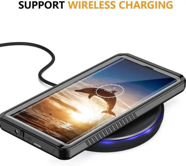 Alt view image 5 of 7 - Galaxy Note 10 Waterproof Case, Built in Screen Protector 360° Full Body Protective Shockproof Cover Dustproof Sandproof IP68 Underwater Waterproof Case for Galaxy Note 10 6.3 inch