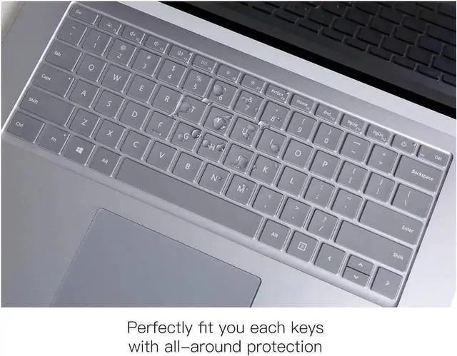Alt view image 2 of 7 - Slim Case for 13.5 inch Microsoft Surface Laptop 5 / 4 / 3 with Metal Palm Rest, Matte Protective Case Hard Shell Laptop Cover with Transparent Keyboard Cover Skin