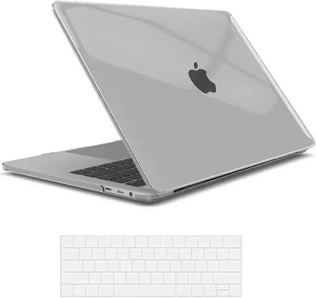 Main image of Compatible with MacBook Pro 15 Inch Case 2019 2018 2017 2016 A1990 A1707, Hard Shell Case with Keyboard Cover & Type C Adapter for Mac Pro 15 Touch Bar Crystal Clear