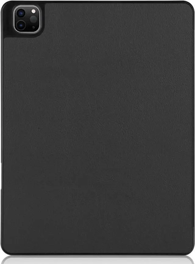 Alt view image 4 of 7 - iPad Pro 12.9 inch Case 2021 5th Generation with Pencil Holder, Slim Lightweight Trifold Stand Cover -- Pencil Charging + Auto Sleep/Wake -- Soft TPU Back Cover for New iPad Pro 12.9 2021