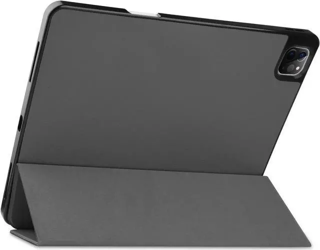 Alt view image 5 of 7 - iPad Pro 12.9 inch Case 2021 5th Generation with Pencil Holder, Slim Lightweight Trifold Stand Cover -- Pencil Charging + Auto Sleep/Wake -- Soft TPU Back Cover for New iPad Pro 12.9 2021