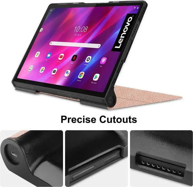 Alt view image 4 of 7 - Case For Lenovo Yoga Tab 11 2021, Ultra Lightweight Slim Smart Shell Stand Cover Case for Lenovo Yoga Tab 11 YT-J706 / YT-J706F with Auto Wake / Sleep