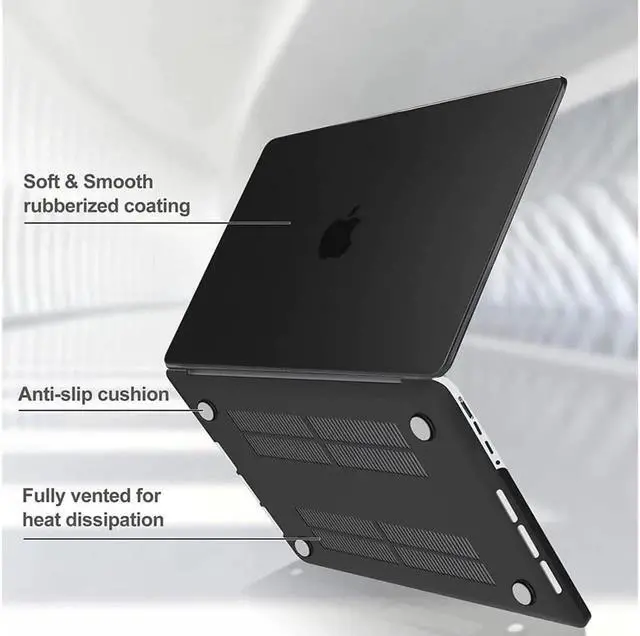 Alt view image 7 of 7 - MacBook Pro 14 inch Case 2023 2022 2021 Release M2 A2779 A2442 M1 Pro/Max Chip with Touch ID, Hard Case Shell Cover and Keyboard Skin Cover
