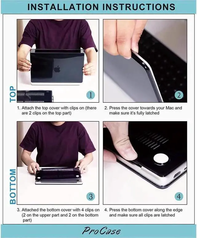 Alt view image 2 of 7 - MacBook Pro 14 inch Case 2023 2022 2021 Release M2 A2779 A2442 M1 Pro/Max Chip with Touch ID, Hard Case Shell Cover and Keyboard Skin Cover
