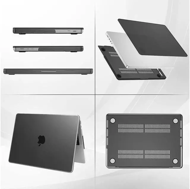 Alt view image 3 of 7 - MacBook Pro 14 inch Case 2023 2022 2021 Release M2 A2779 A2442 M1 Pro/Max Chip with Touch ID, Hard Case Shell Cover and Keyboard Skin Cover