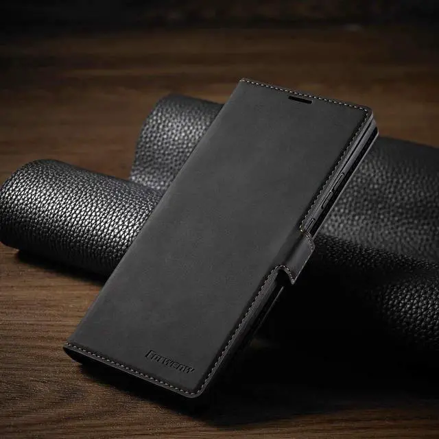 Alt view image 3 of 6 - Samsung Galaxy Note 20 Ultra 5G Case, Premium PU Leather Cover TPU Bumper with Card Holder Kickstand Hidden Magnetic Shockproof Flip Wallet Case for Samsung Galaxy Note 20 Ultra 5G