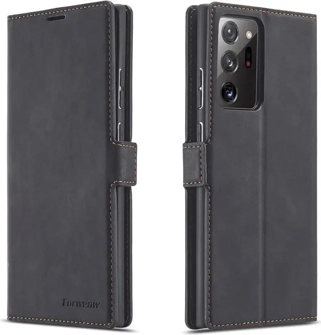 Main image of Samsung Galaxy Note 20 Ultra 5G Case, Premium PU Leather Cover TPU Bumper with Card Holder Kickstand Hidden Magnetic Shockproof Flip Wallet Case for Samsung Galaxy Note 20 Ultra 5G