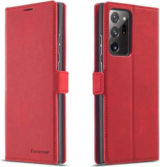 Main image of Samsung Galaxy Note 20 Ultra 5G Case, Premium PU Leather Cover TPU Bumper with Card Holder Kickstand Hidden Magnetic Shockproof Flip Wallet Case for Samsung Galaxy Note 20 Ultra 5G