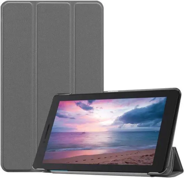 Main image of Protective Case for Lenovo Tab E8 TB-8304F Slim Lightweight Smart Stand Cover Case for Lenovo Tablet 2018 Tab E 8 8 Inch Display Grey