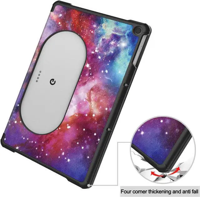 Alt view image 2 of 7 - Google Pixel Tablet Case 11 Inch 2023, Slim Stand Protective Case Smart Folio Cover with 2 in 1 Stylus Pen Starry Night