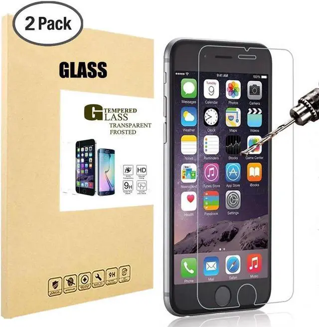 Main image of Apple iPhone 6S Screen Protector Werleo 2 Pack Premium Tempered Glass Screen Protector For Apple iPhone 6 / iPhone 6s 4.7 inch [3D Touch Compatible] 0.26mm Thin Anti-Scratch HD Clear Glass Screen Prot