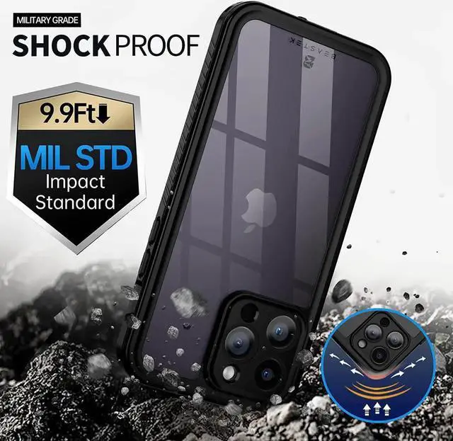 Alt view image 5 of 7 - For Apple iPhone 14 Pro Max Waterproof Case with Built-in Screen Protector IP68 Shockproof Protective Cover For iPhone 14 Pro Max 6.7 inch
