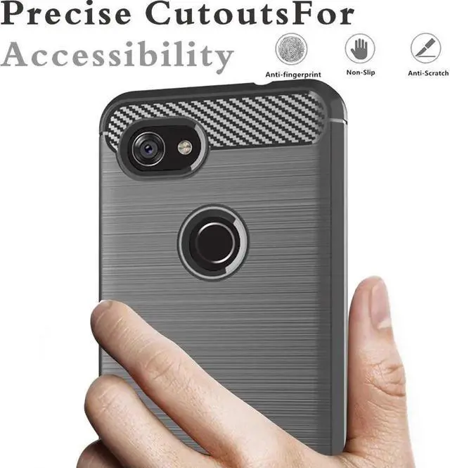 Alt view image 3 of 7 - Google Pixel 3 Lite Case Google Pixel 3a Case WERLEO Soft Slim Shockproof Anti-Fingerprint Full Protective Phone Case Cover for Google Pixel 3 Lite / Pixel 3a Gray