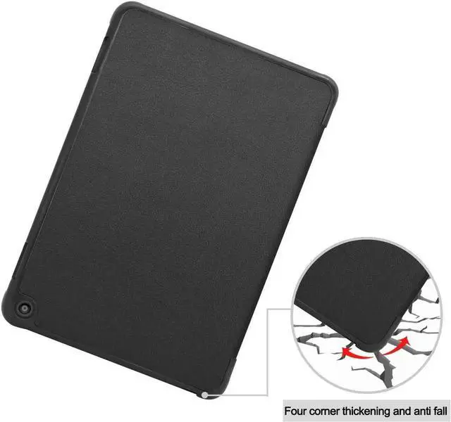 Alt view image 4 of 6 - Case for All-new Fire HD 8 Plus 2020 / Fire HD 8 2020 PU Leather Ultra Slim Case Tri-Fold Cover Protective Tablet Cover for Amazon Fire HD 8 Plus / Fire HD 8 2020 Release