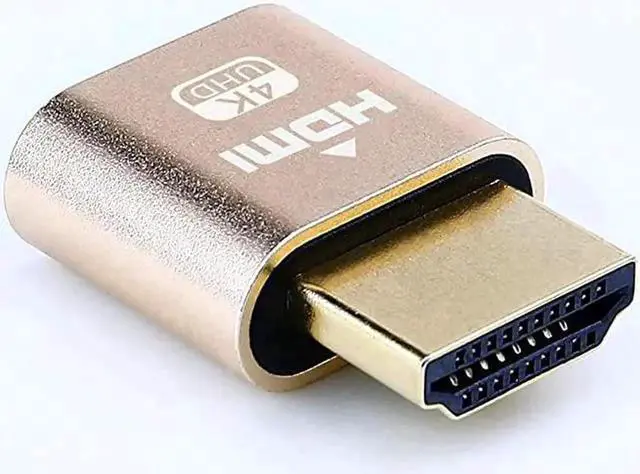 Alt view image 2 of 5 - HDMI Dummy Plug 4K Display Emulator Compatible with Windows Mac OSX Linux Support 4kx2k 2160P 1080p for Computer Desktop fitHeadless 2 Pack