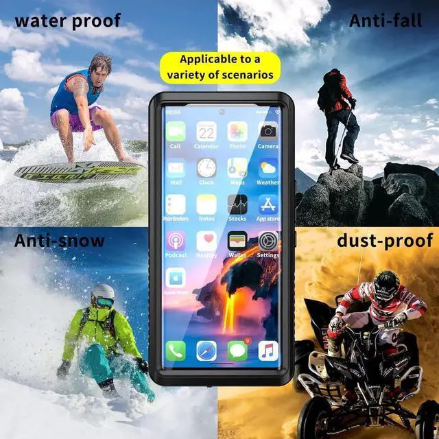 Alt view image 3 of 7 - Google Pixel 6 Pro Case, Waterproof Shockproof Clear Protective Case with Built-in Screen Protector, Full Body Case Slim Cover for Pixel 6 Pro 6.71 Inches