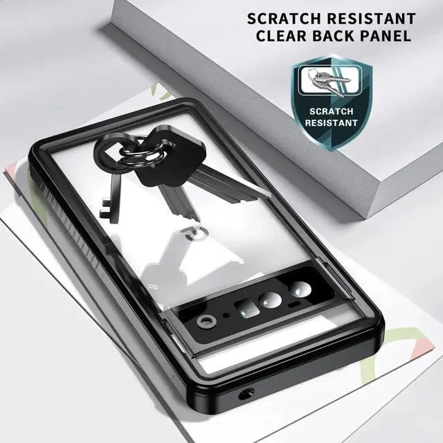 Alt view image 5 of 7 - Google Pixel 6 Pro Case, Waterproof Shockproof Clear Protective Case with Built-in Screen Protector, Full Body Case Slim Cover for Pixel 6 Pro 6.71 Inches