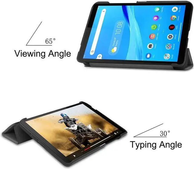 Alt view image 4 of 7 - Case Compatible with Lenovo Tab M7 TB-7305F 7" Tablet, Slim Lightweight Smart Shell Stand Cover Case Fit Lenovo Tab M7 TB-7305F (7")/Tab M7 (2nd Gen), Not Fit Other Models - Black