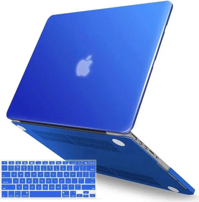 Main image of Compatible with MacBook Pro 13 Inch Case 2015 2014 2013 end 2012 Model A1502 A1425, Hard Shell Case with Keyboard Cover for Old Version Apple Mac Pro Retina 13 Matte Transparent Blue