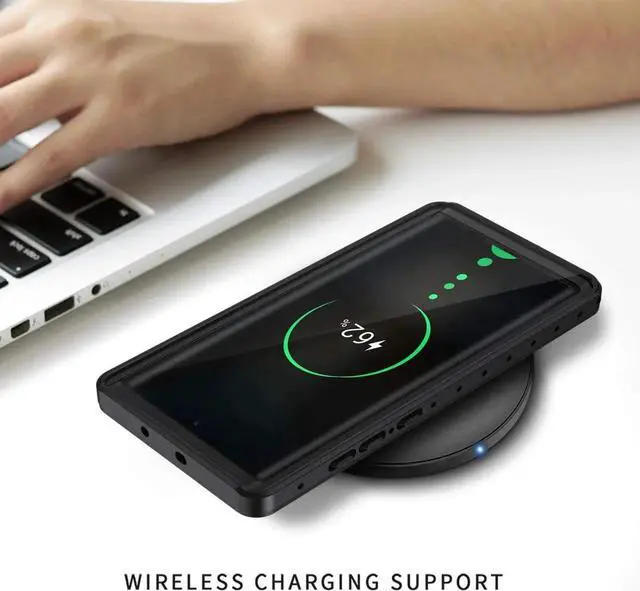 Alt view image 3 of 7 - Galaxy Note 10 Waterproof Case, Dustproof Shockproof Case with Built-in Screen Protector, Full Body Protective Cover for Samsung Galaxy Note 10 6.3 inch 2019