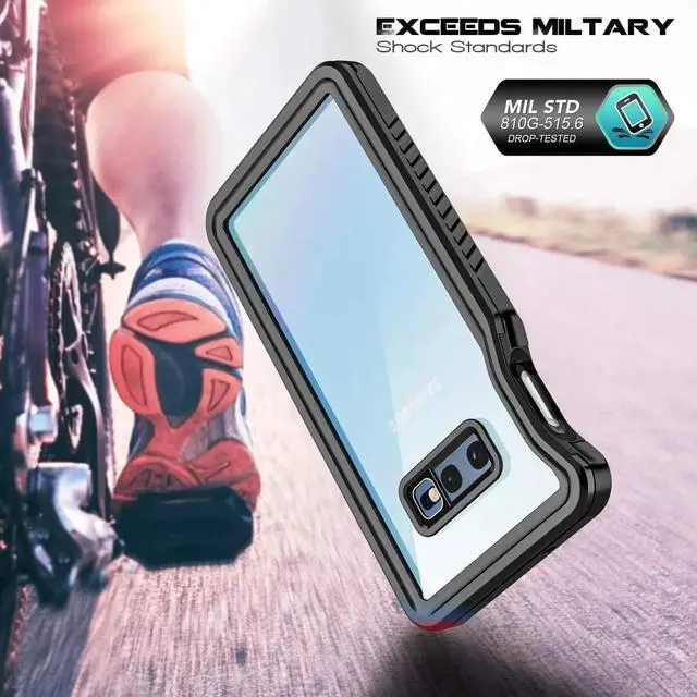 Alt view image 6 of 7 - For Samsung Galaxy S10E Waterproof Case, Underwater Snowproof Dirtproof Shockproof Full Body Cover Waterproof Case for Samsung Galaxy S10E 5.8 inch