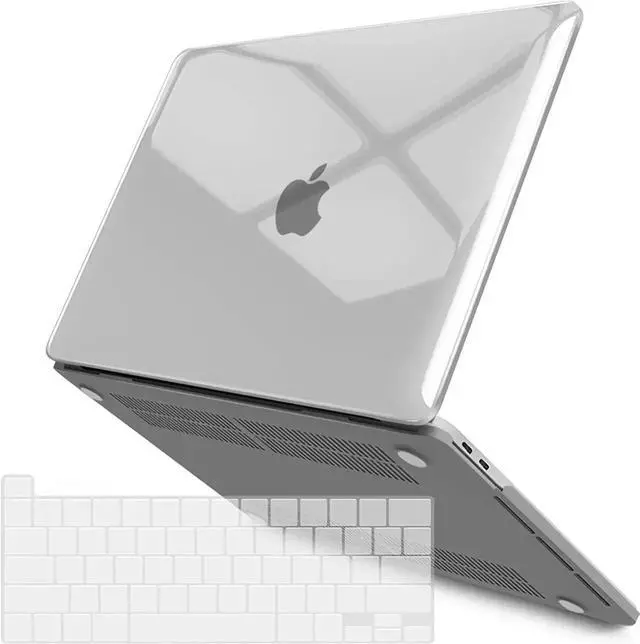 Main image of Compatible with 2022 M2 MacBook Pro 13 Inch Case 2021 2020 M1 A2338 A2289 A2251 A2159 A1989 A1706 A1708, Hard Shell Case & Keyboard Cover for Mac Pro 13 Touch Bar Crystal Clear