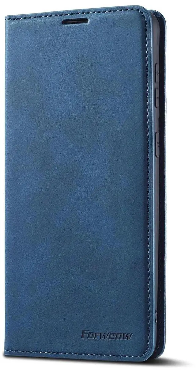 Alt view image 6 of 7 - Case for Samsung Galaxy S25 5G 6.2 inch Premium PU Leather Phone Cover with Card Holder Stand, Shockproof Flip Wallet Cover Blue