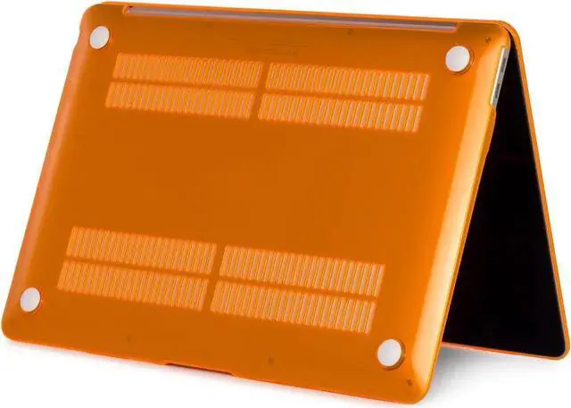 Alt view image 2 of 6 - Compatible with 2022 M2 MacBook Pro 13 Inch Case 2021 2020 M1 A2338 A2289 A2251 A2159 A1989 A1706 A1708, Hard Shell Case & Keyboard Cover for Mac Pro 13 Touch Bar Crystal Orange