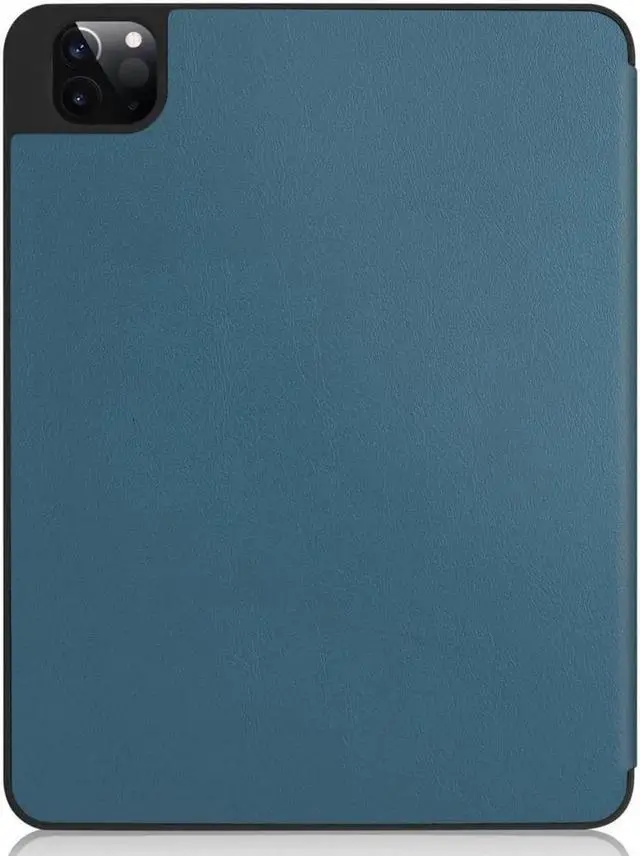 Alt view image 2 of 7 - iPad Pro 11 inch Case 2022 2021 2020 2018 with Pencil Holder, Slim Lightweight Trifold Stand Cover with Soft TPU Back Cover - Auto Sleep / Wake+Pencil Charging - Smart Case Dark Green