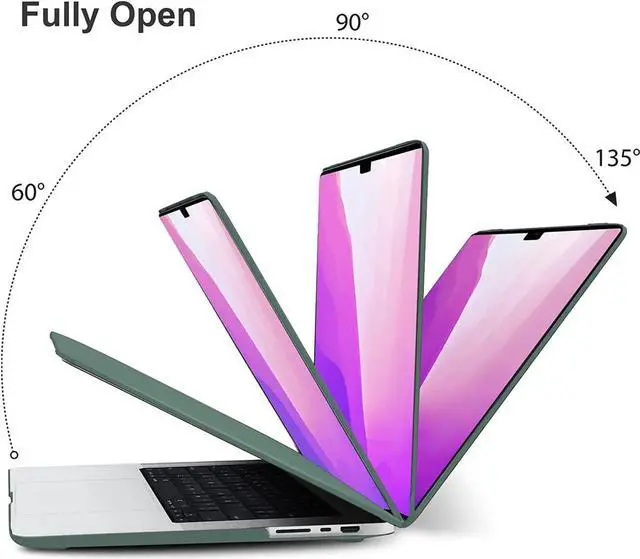 Alt view image 4 of 7 - Case for MacBook Pro 16 inch Case 2023 2022 2021 Release M2 A2780 A2485 M1 Pro/Max Chip with Touch ID, Plastic Hard Shell Protective Cover with Keyboard Skin