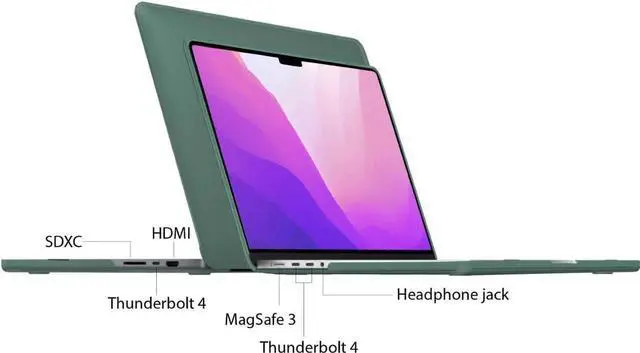 Alt view image 7 of 7 - Case for MacBook Pro 16 inch Case 2023 2022 2021 Release M2 A2780 A2485 M1 Pro/Max Chip with Touch ID, Plastic Hard Shell Protective Cover with Keyboard Skin