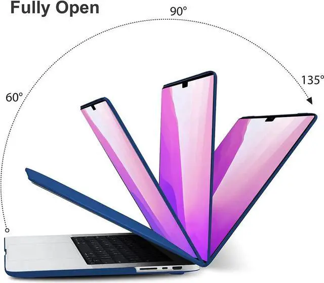 Alt view image 5 of 7 - Case for MacBook Pro 16 inch Case 2023 2022 2021 Release M2 A2780 A2485 M1 Pro/Max Chip with Touch ID, Plastic Hard Shell Protective Cover with Keyboard Skin