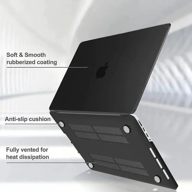 Alt view image 6 of 7 - MacBook Pro 14 Inch Case 2021 Model A2442 with M1 Pro / Max Chip, Hard Case Shell Cover and Keyboard Skin Cover for 14 Inch MacBook Pro 2021 with Touch ID