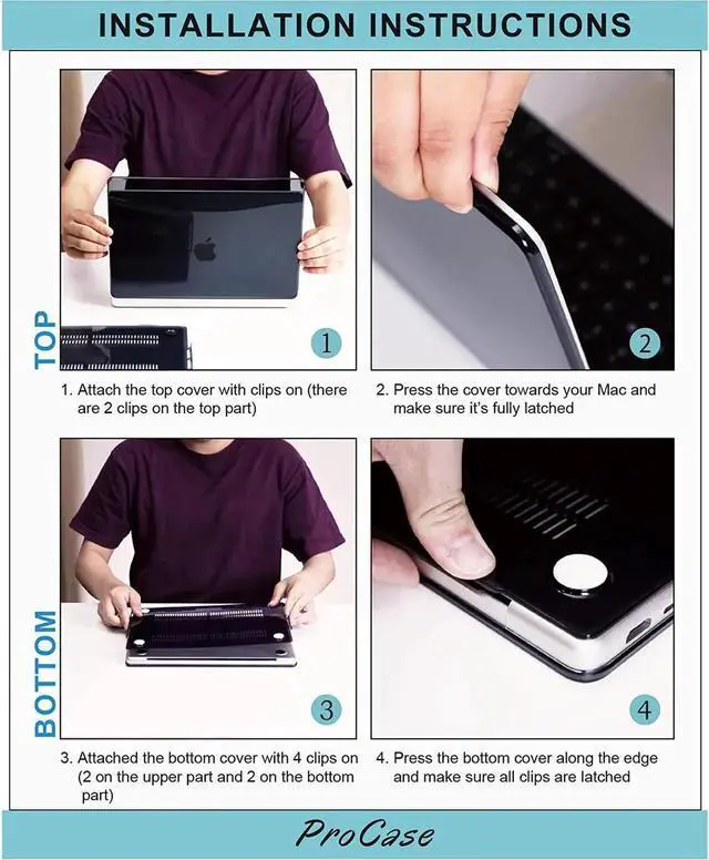 Alt view image 3 of 7 - MacBook Pro 14 Inch Case 2021 Model A2442 with M1 Pro / Max Chip, Hard Case Shell Cover and Keyboard Skin Cover for 14 Inch MacBook Pro 2021 with Touch ID