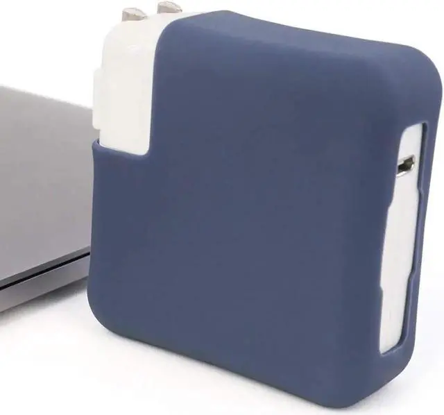 Alt view image 4 of 7 - Charger Protectiver Case for MacBook Pro 16 inch A2141 96W, Thin Soft Silicone Charger Protector Case Guard for MacBook Pro 16 2020 2019 with Touch bar & Touch ID