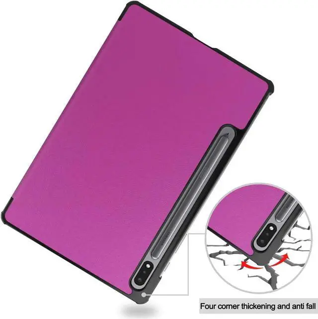 Alt view image 4 of 7 - Case for Samsung Galaxy Tab S7 11 inch Slim Protective Leather Cover for Galaxy Tab S7 11 inch Model SM-T870 / SM-T875 Tablet