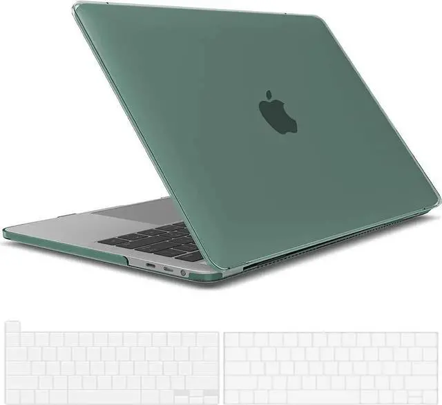 Main image of Compatible with MacBook Pro 13 inch Case M2 2022, 2021, 2020-2016 A2338 M1 A2251 A2289 A2159 A1989 A1708 A1706, Plastic Hard Case with Keyboard Cover Skin Green