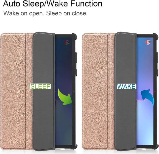 Alt view image 3 of 7 - Case for Lenovo Tab P11 Pro 11.2 inch Gen 2 2022 / Lenovo Xiaoxin Pad Pro 2022 11.2 inch , Tri fold Slim Lightweight Hard Shell Smart Protective Cover with Multi-Angle Stand, Universal Stylus Pen