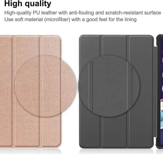 Alt view image 6 of 7 - Case for Lenovo Tab P11 Pro 11.2 inch Gen 2 2022 / Lenovo Xiaoxin Pad Pro 2022 11.2 inch , Tri fold Slim Lightweight Hard Shell Smart Protective Cover with Multi-Angle Stand, Universal Stylus Pen