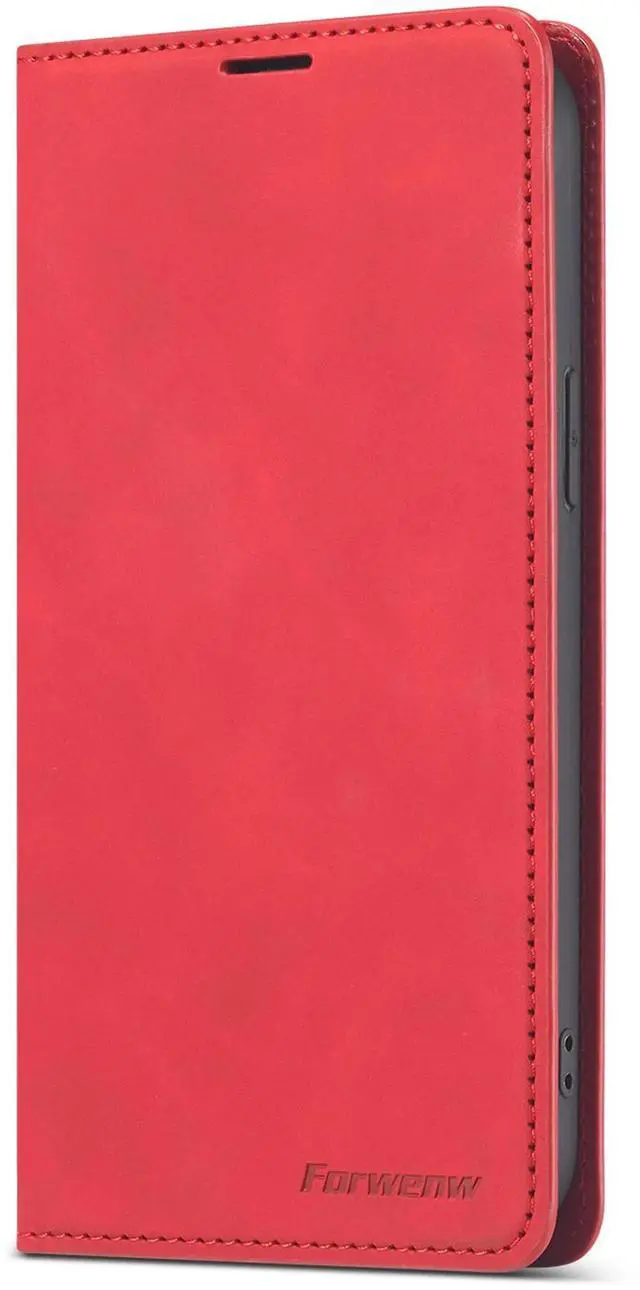 Alt view image 6 of 7 - Case for iPhone 12 Pro 6.1 inch and iPhone 12 6.1 inch Premium PU Leather Cover with Card Holder Kickstand Shockproof Flip Wallet Cover