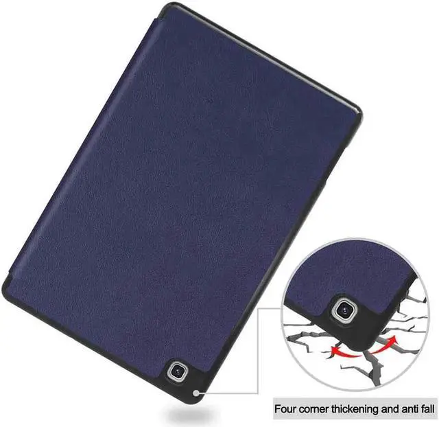 Alt view image 3 of 7 - Case for Galaxy Tab S6 Lite 10.4 inch PU Leather Smart Cover with Stand & Pen Holder for Samsung Galaxy Tab S6 Lite 10.4 2020 2022 SM-P610/P613/P615/P619