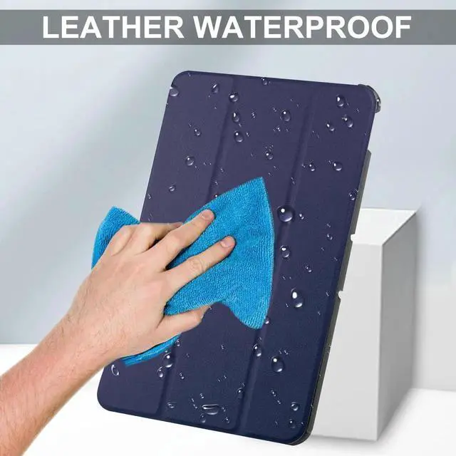 Alt view image 7 of 7 - Nokia T20 Tablet Case 10.36 Inch 2021, Slim Light Trifold Stand Hard Shell Smart Cover for 10.36" Nokia T20 Tablet TA-1392 TA-13797 TA-1394 2021 with Universal Stylus Pen Blue Blue