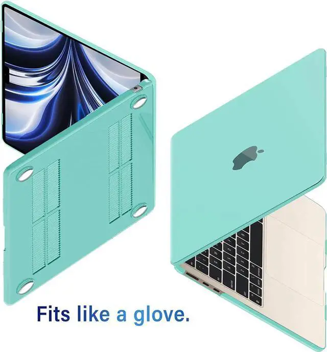 Alt view image 4 of 7 - Compatible with MacBook Air 13.6 inch Case 2022 Release Model A2681 M2 Chip with Liquid Retina Display Touch ID, Protective Laptop Cover Plastic Hard Shell with Keyboard Cover Skin Blue