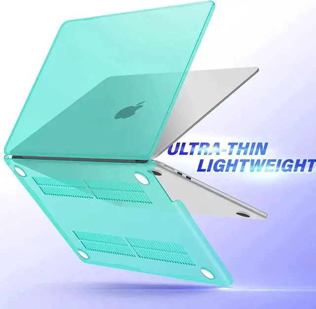 Alt view image 6 of 7 - Compatible with MacBook Air 13.6 inch Case 2022 Release Model A2681 M2 Chip with Liquid Retina Display Touch ID, Protective Laptop Cover Plastic Hard Shell with Keyboard Cover Skin Blue