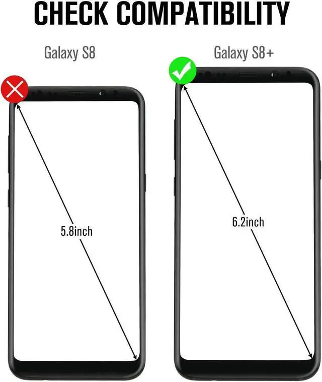 Alt view image 3 of 7 - 2 Packs Galaxy S8 Plus Screen Protector Glass Werleo 3D Curved Dot Matrix Full Screen Tempered Glass Screen Protector for Samsung Galaxy S8 (NOT Galaxy S8 ) Case Friendly