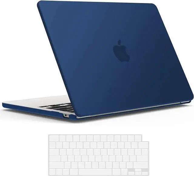 Main image of Compatible with MacBook Air 13.6 inch Case 2022 Release Model A2681 M2 Chip with Liquid Retina Display Touch ID, Protective Laptop Cover Plastic Hard Shell with Keyboard Cover Skin Navy Blue