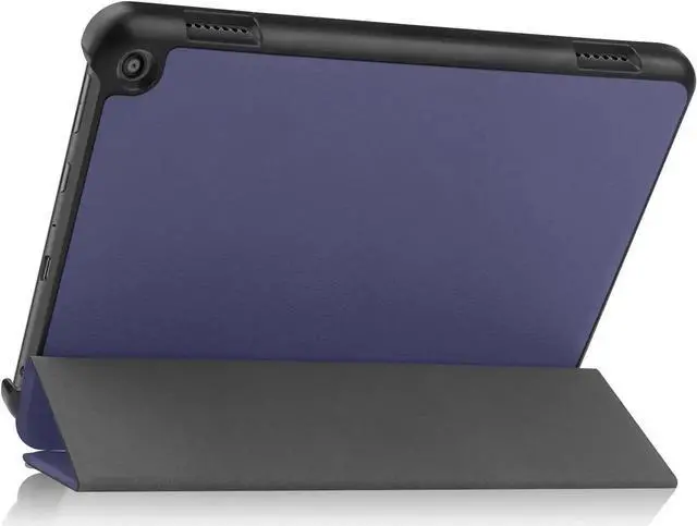 Alt view image 3 of 6 - Case for Amazon Fire HD 8 and Fire HD 8 Plus (12th Generation/10th Generation, 2022/2020 Release) 8" Tablet - Ultra Lightweight Slim Shell Stand Cover Auto Wake/Sleep with Universal Stylus Pen Blue