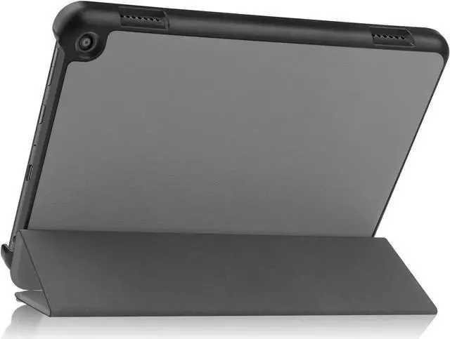 Alt view image 4 of 7 - Case for Amazon Fire HD 8 and Fire HD 8 Plus (12th Generation/10th Generation, 2022/2020 Release) 8" Tablet - Ultra Lightweight Slim Shell Stand Cover Auto Wake/Sleep with Universal Stylus Pen Gray