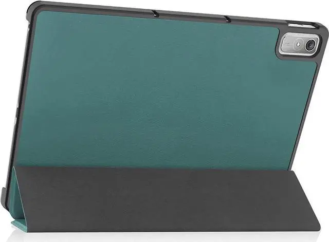 Alt view image 5 of 7 - Case for Lenovo Tab P11 2nd Generation 11.5 inch / Xiaoxin Pad Plus 11.5 2023, Tri fold Slim Lightweight Hard Shell Smart Protective Cover with Multi-Angle Stand, Universal Stylus Pen Dark Green